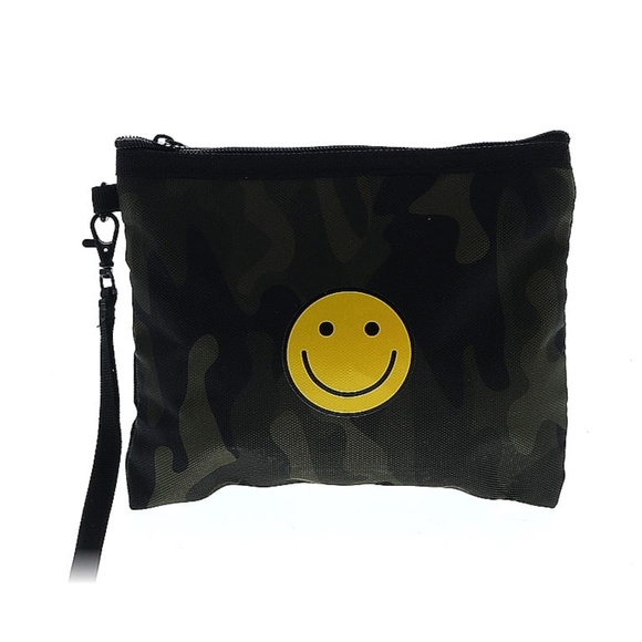 Haute Shore Camo Smiley Zip Wristlet - Picture 1 of 2